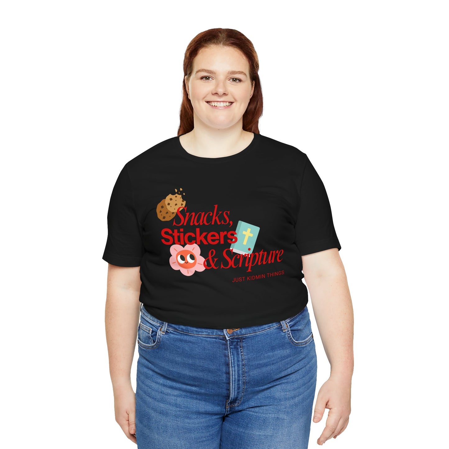 Children’s Ministry Tee | Snacks, Stickers & Scripture