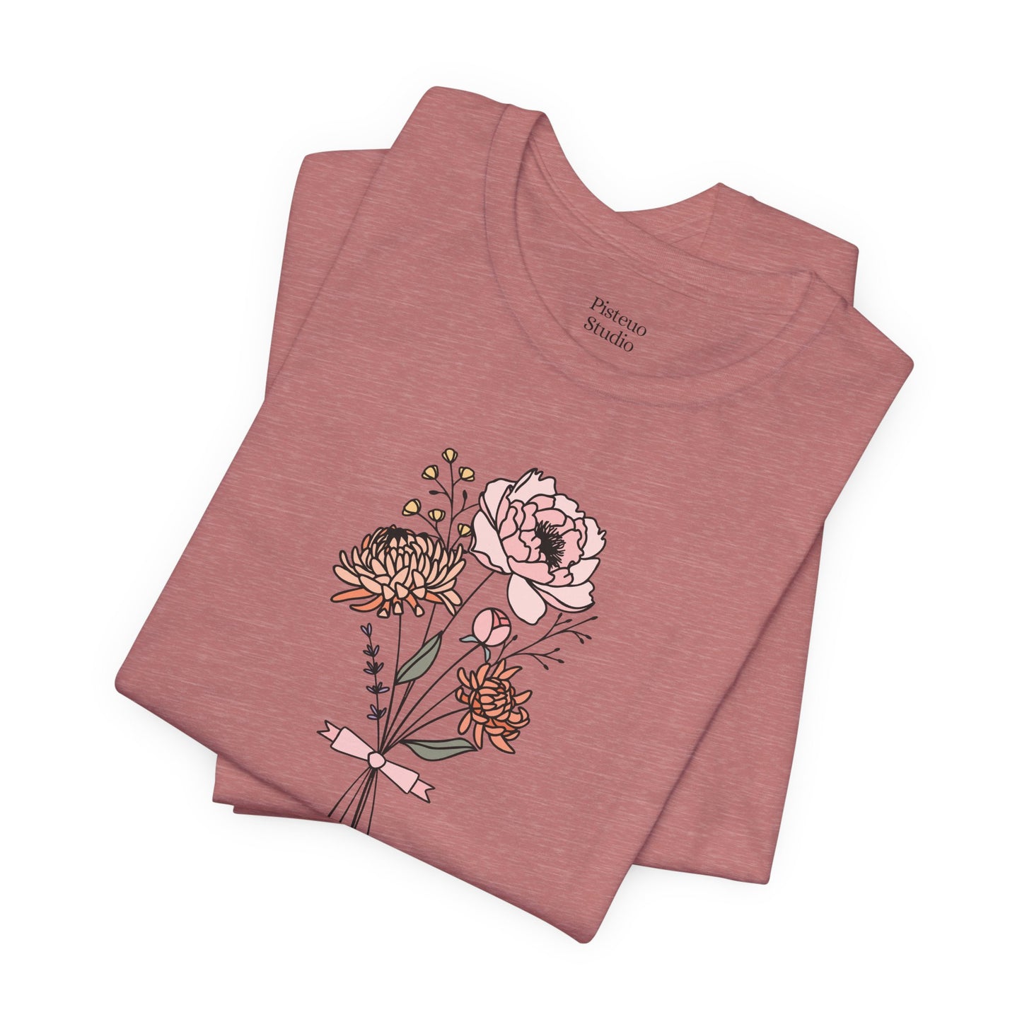 Chrysanthemum & Peony Flower T-Shirt