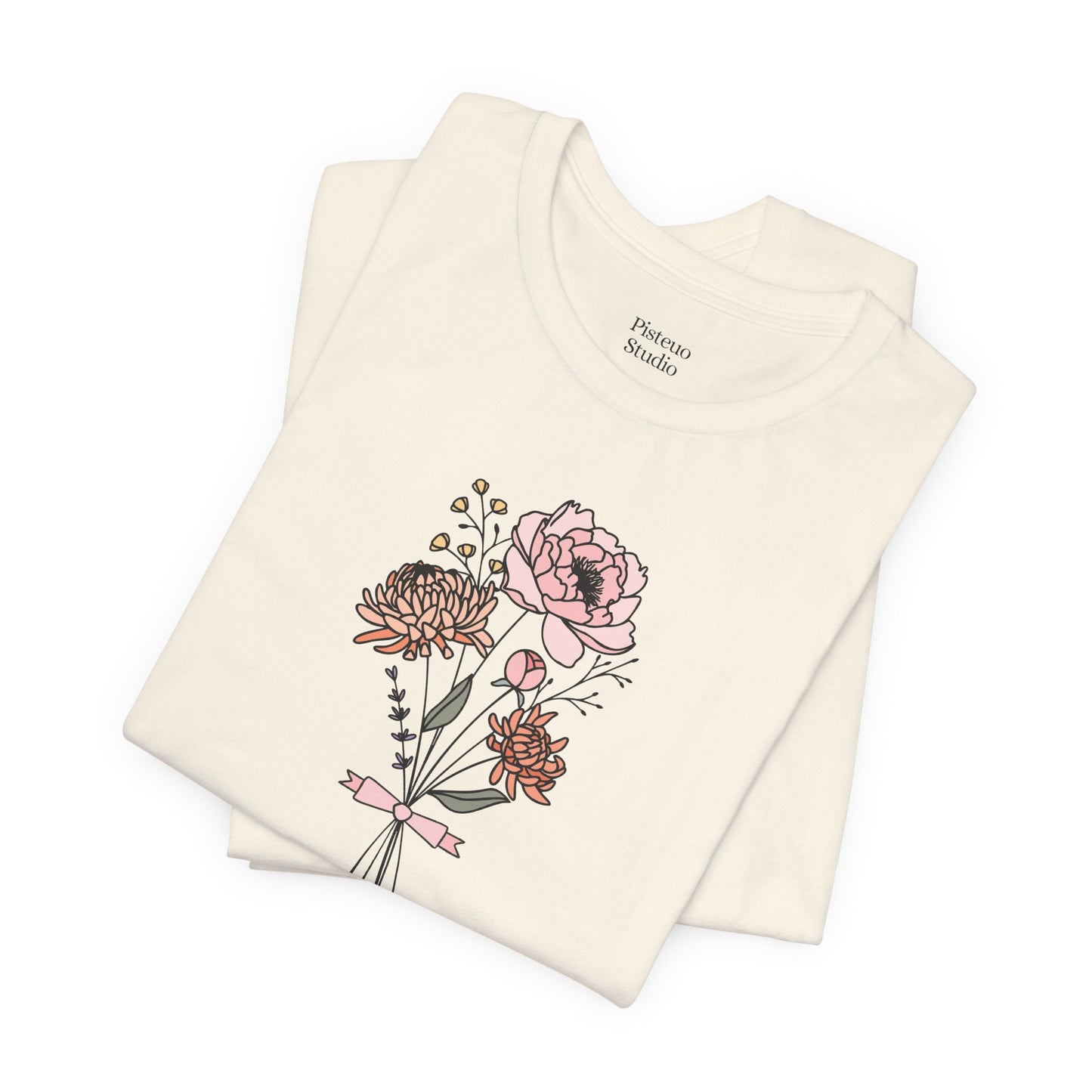 Chrysanthemum & Peony Flower T-Shirt