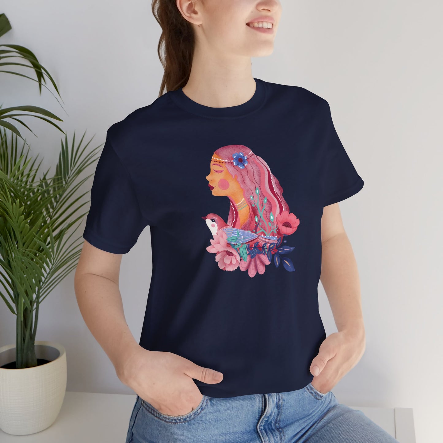 Roseate Reverie Flower T-Shirt