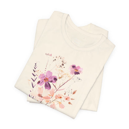 Lavender Sunset Meadows Flower T-Shirt