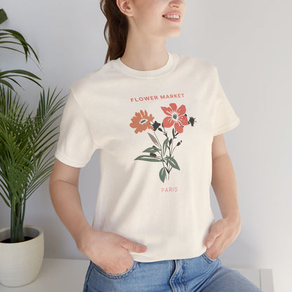 Flower Market Paris Flower T-Shirt