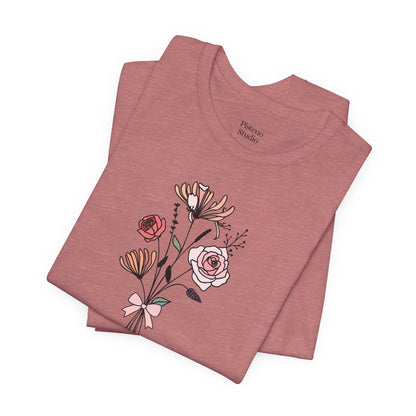 Rose and Honeysuckle Flower T-Shirt