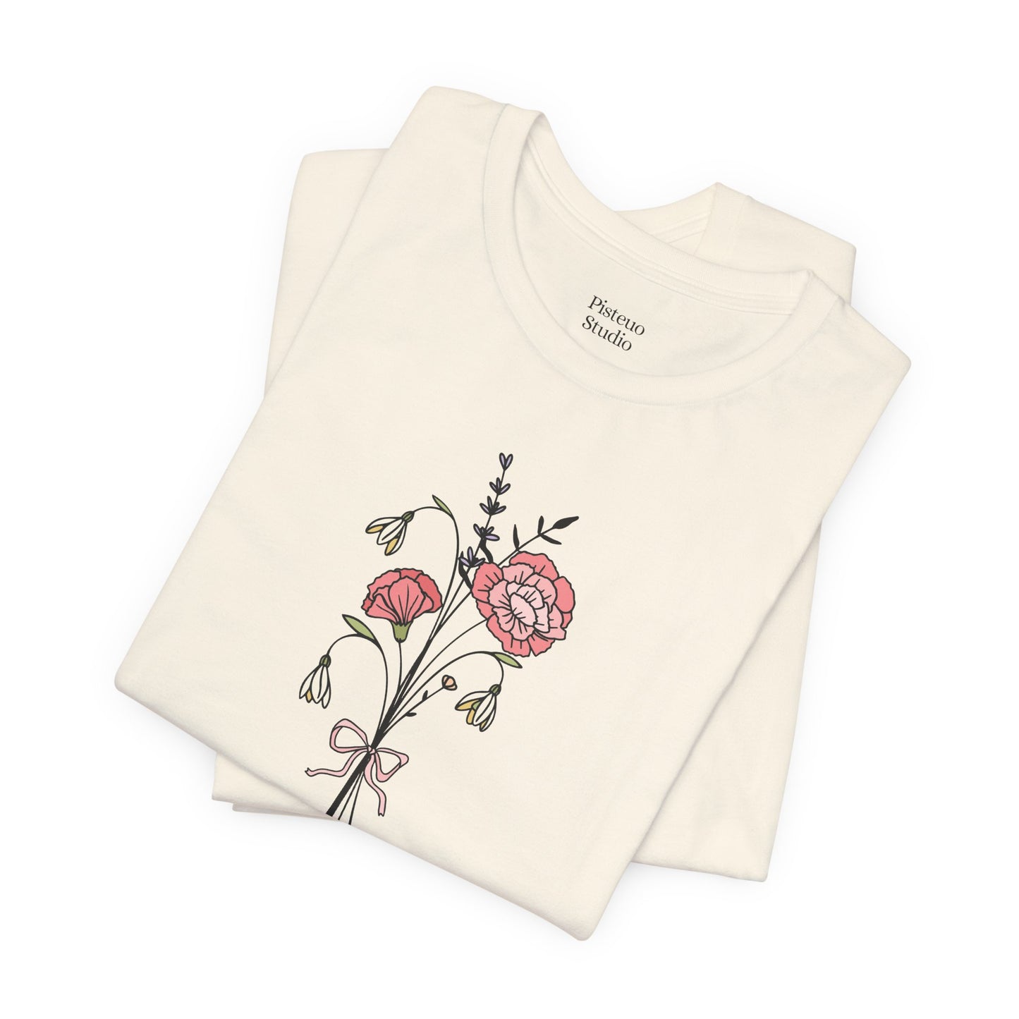 Carnation & Snowdrop Flower T-Shirt