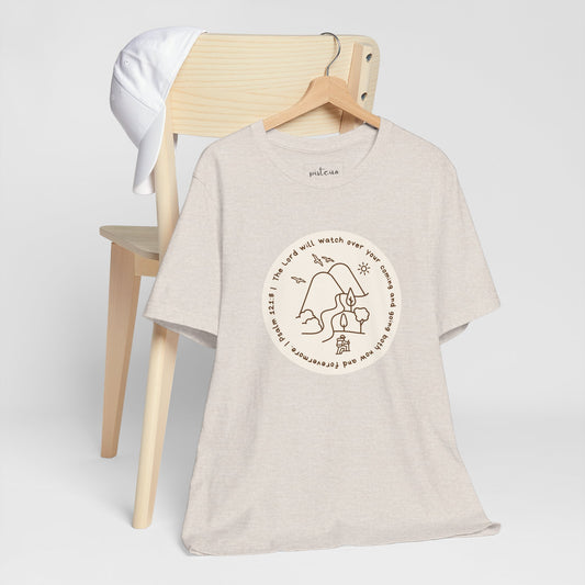 Psalm 121:8 | The Lord Will Watch Over You Christian T-Shirt