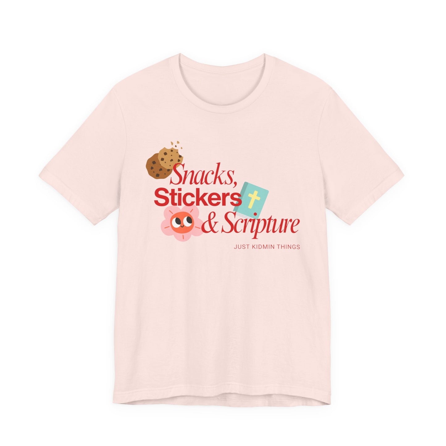 Children’s Ministry Tee | Snacks, Stickers & Scripture
