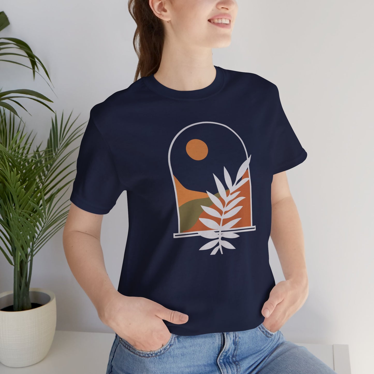 Window To The Mountains Flower T-Shirt