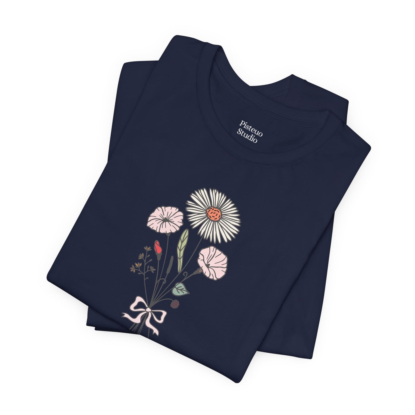 Aster and Morning Glory Flower T-Shirt