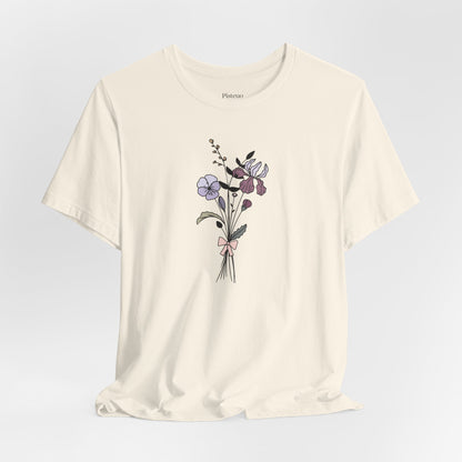 Violet, Iris & Primrose Flower T-Shirt