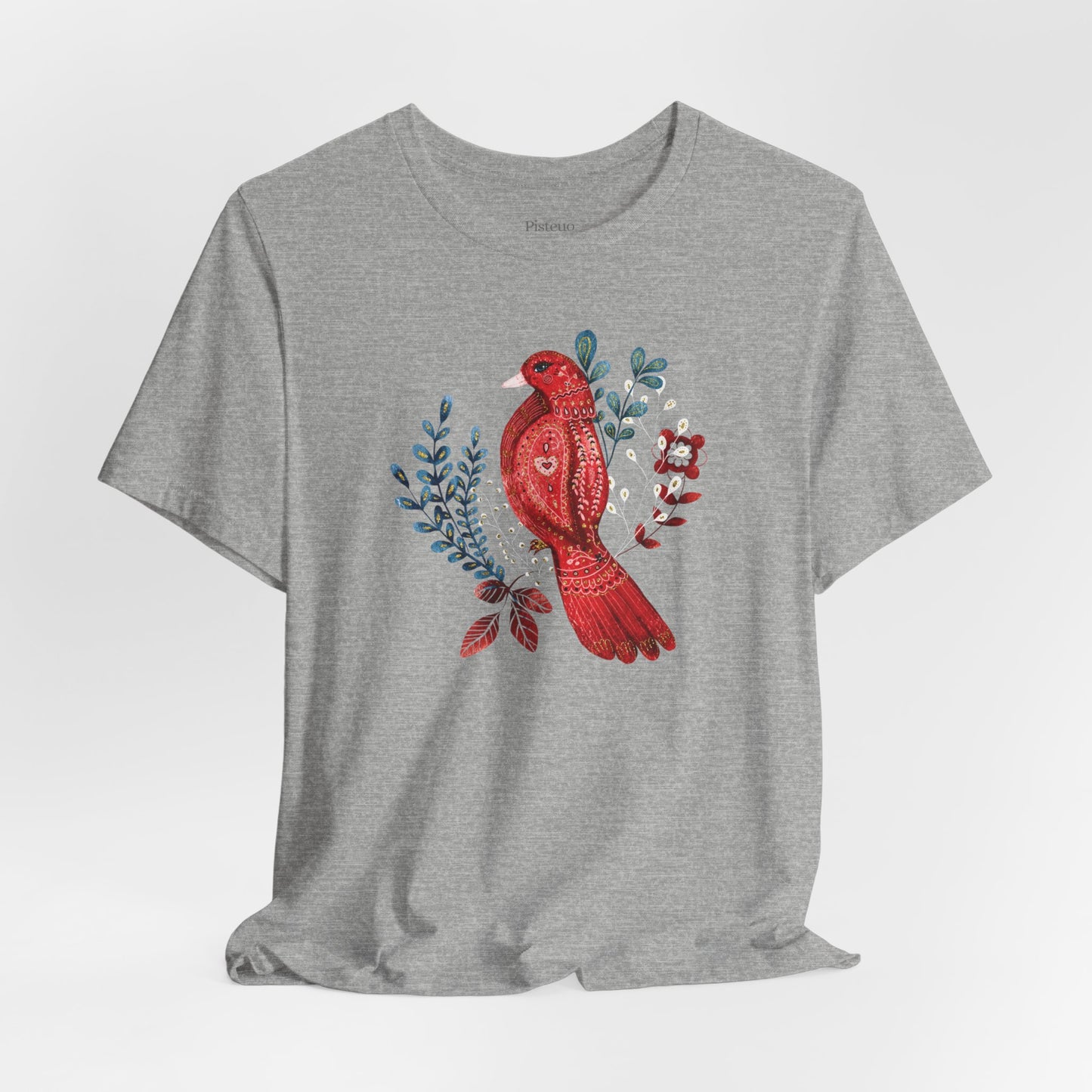 Scarlet Nestling Flower T-Shirt