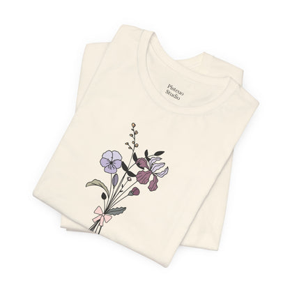 Violet, Iris & Primrose Flower T-Shirt