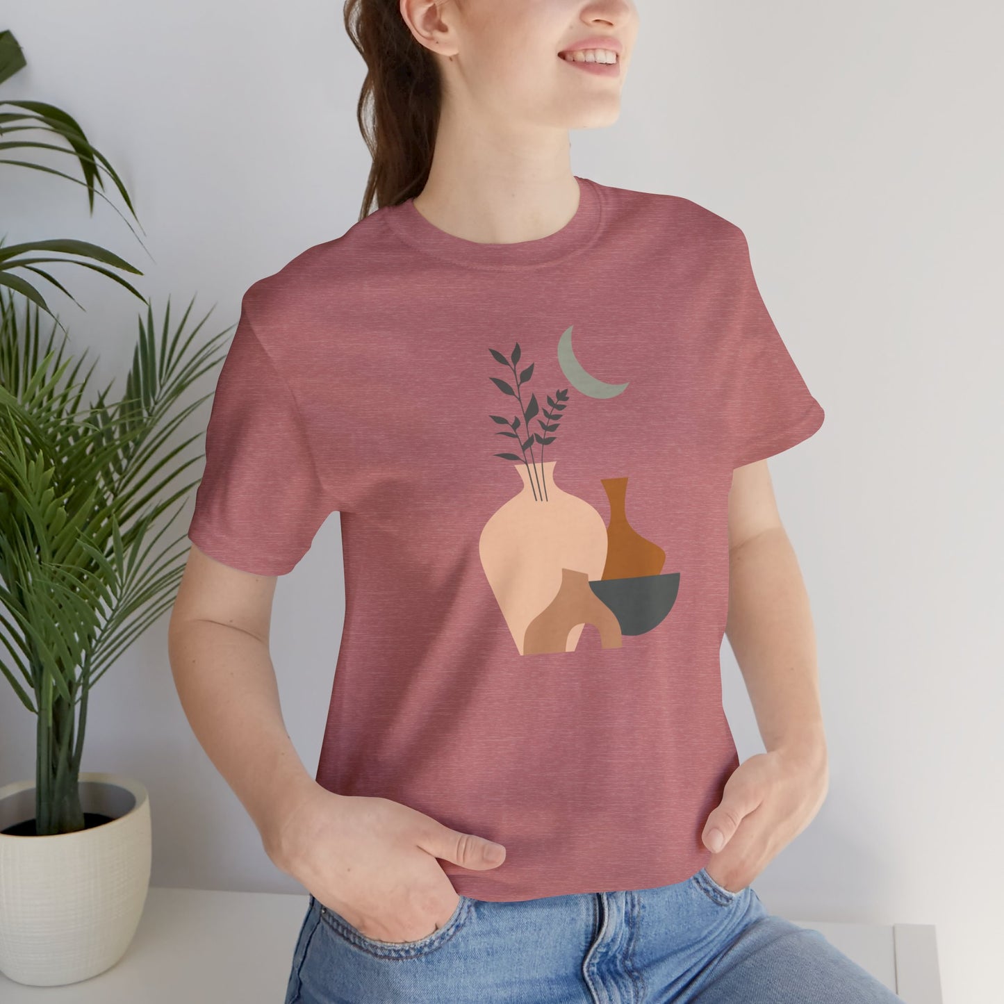 Moonlit Boho Oasis Flower T-Shirt