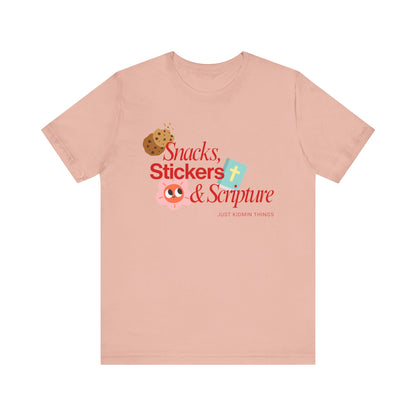Children’s Ministry Tee | Snacks, Stickers & Scripture
