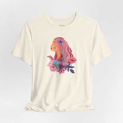 Roseate Reverie Flower T-Shirt