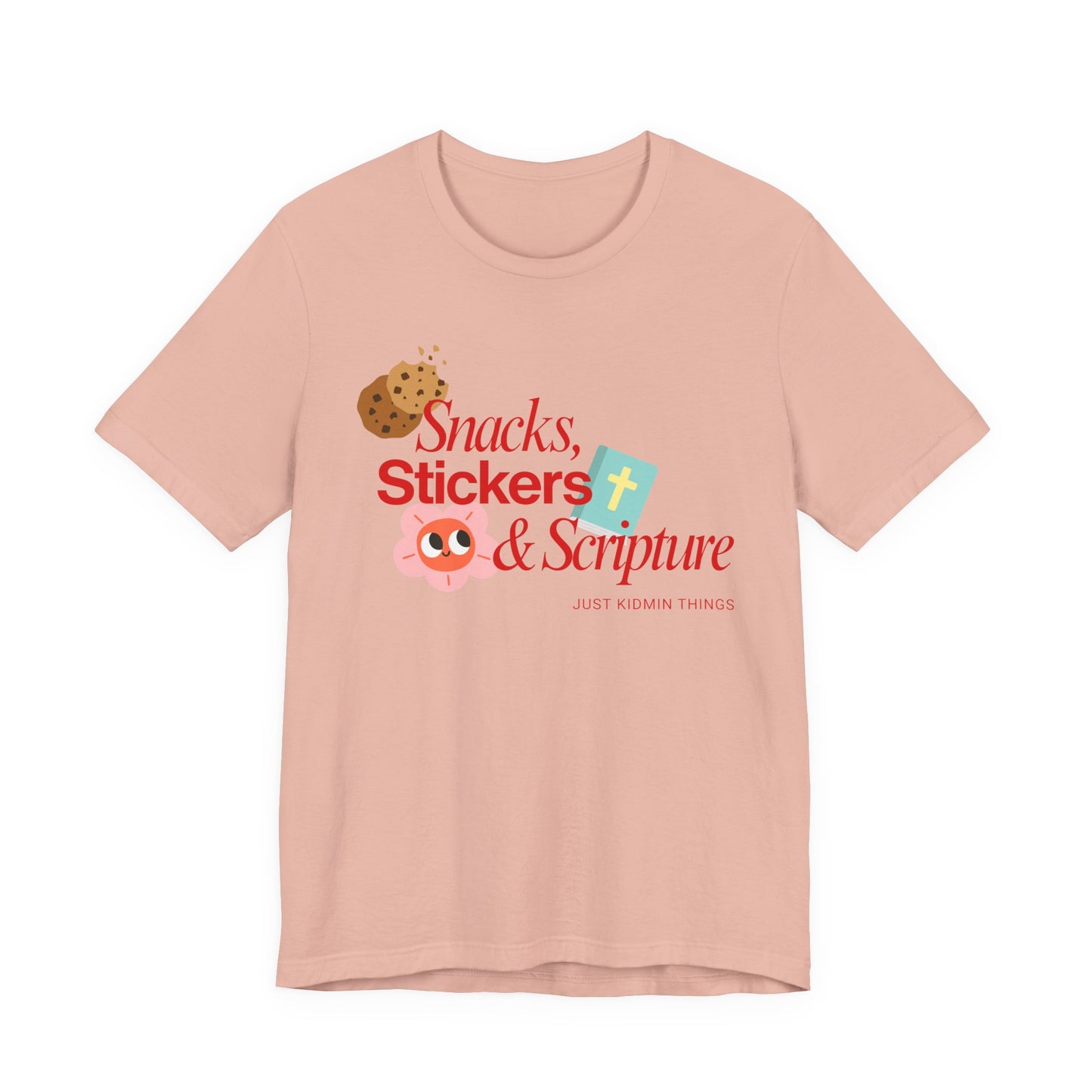 Children’s Ministry Tee | Snacks, Stickers & Scripture
