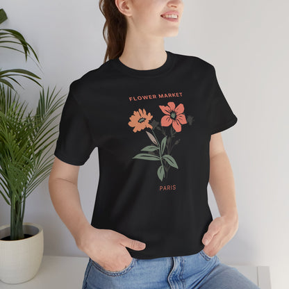 Flower Market Paris Flower T-Shirt