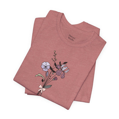 Violet, Iris & Primrose Flower T-Shirt