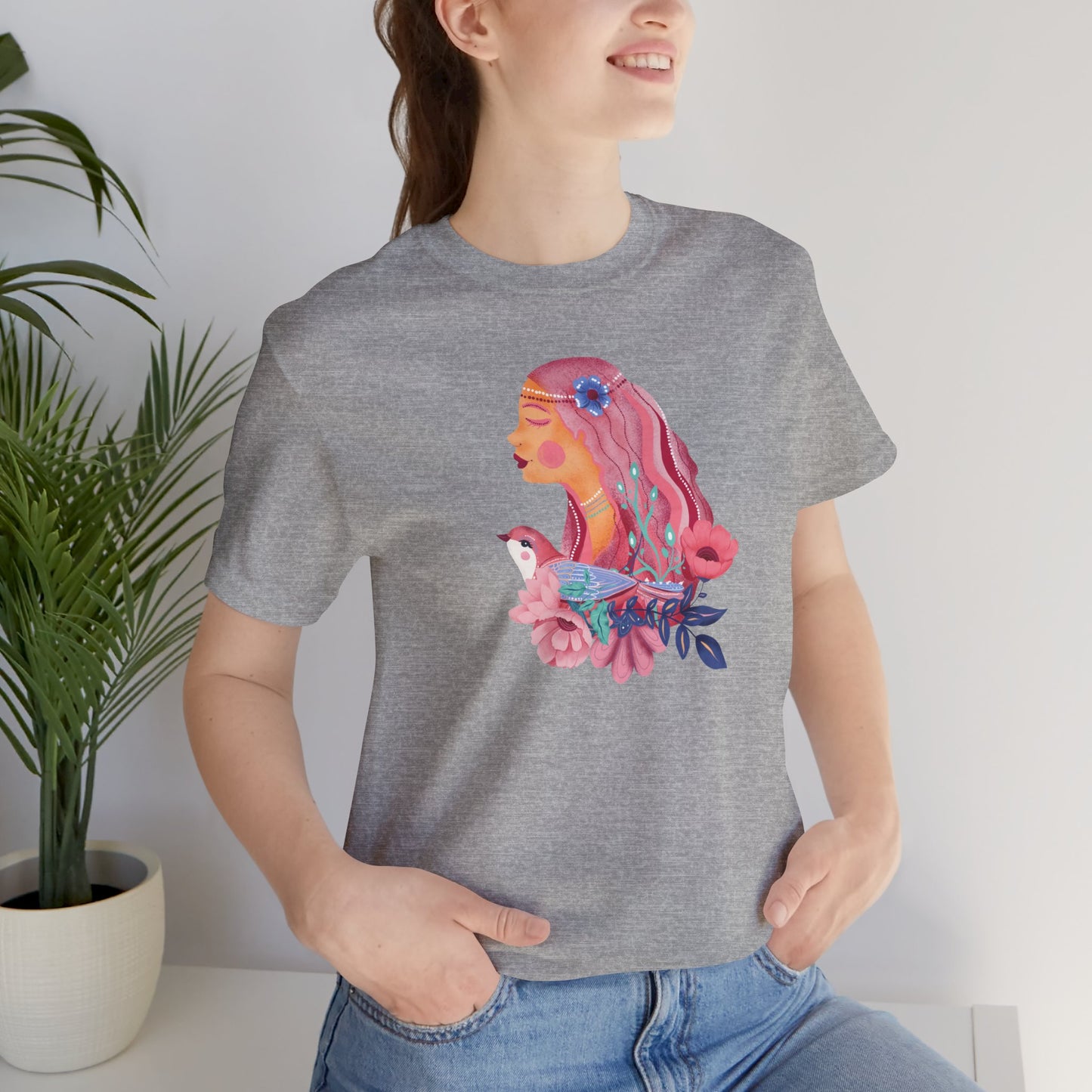 Roseate Reverie Flower T-Shirt