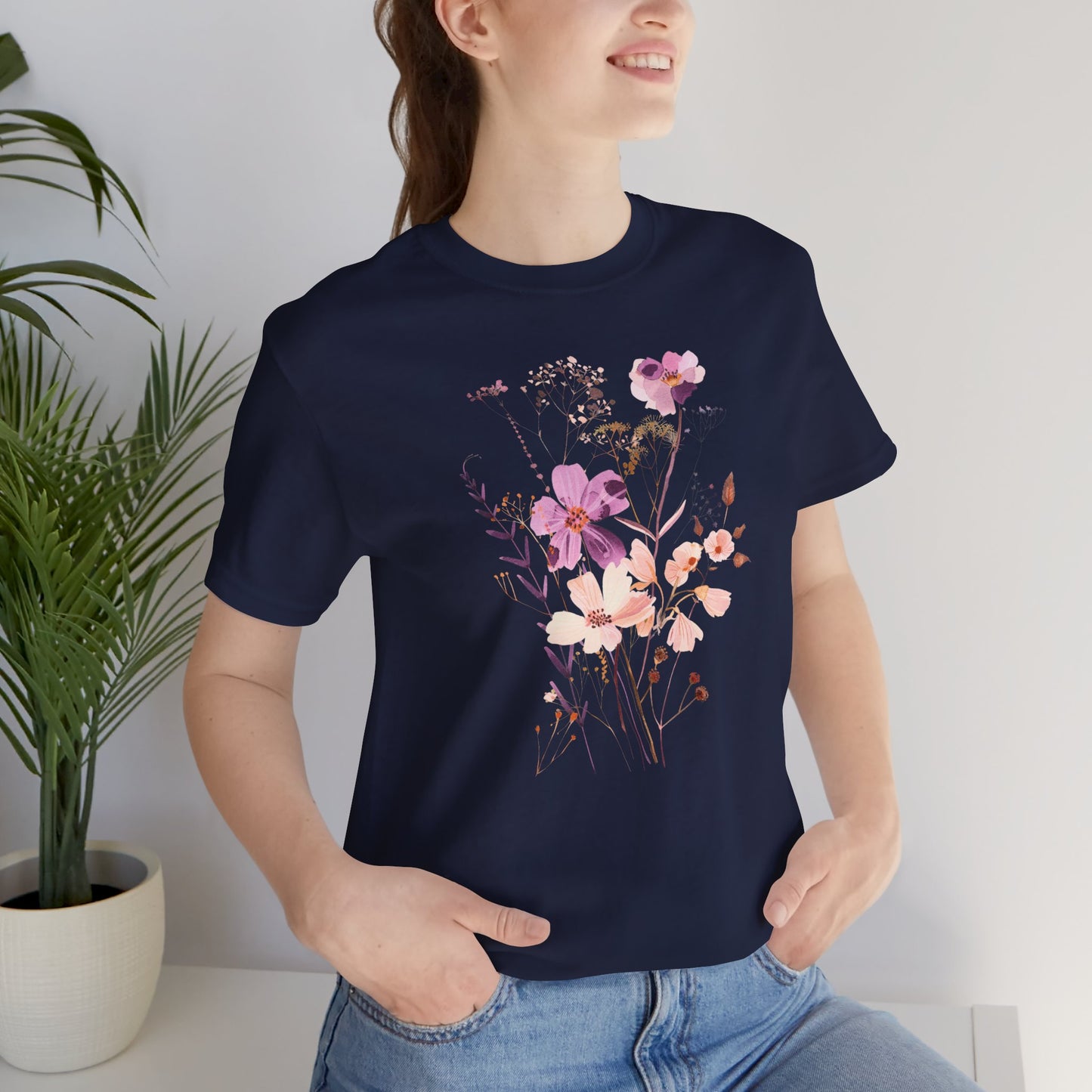 Lavender Sunset Meadows Flower T-Shirt