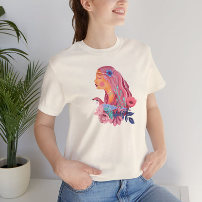 Roseate Reverie Flower T-Shirt