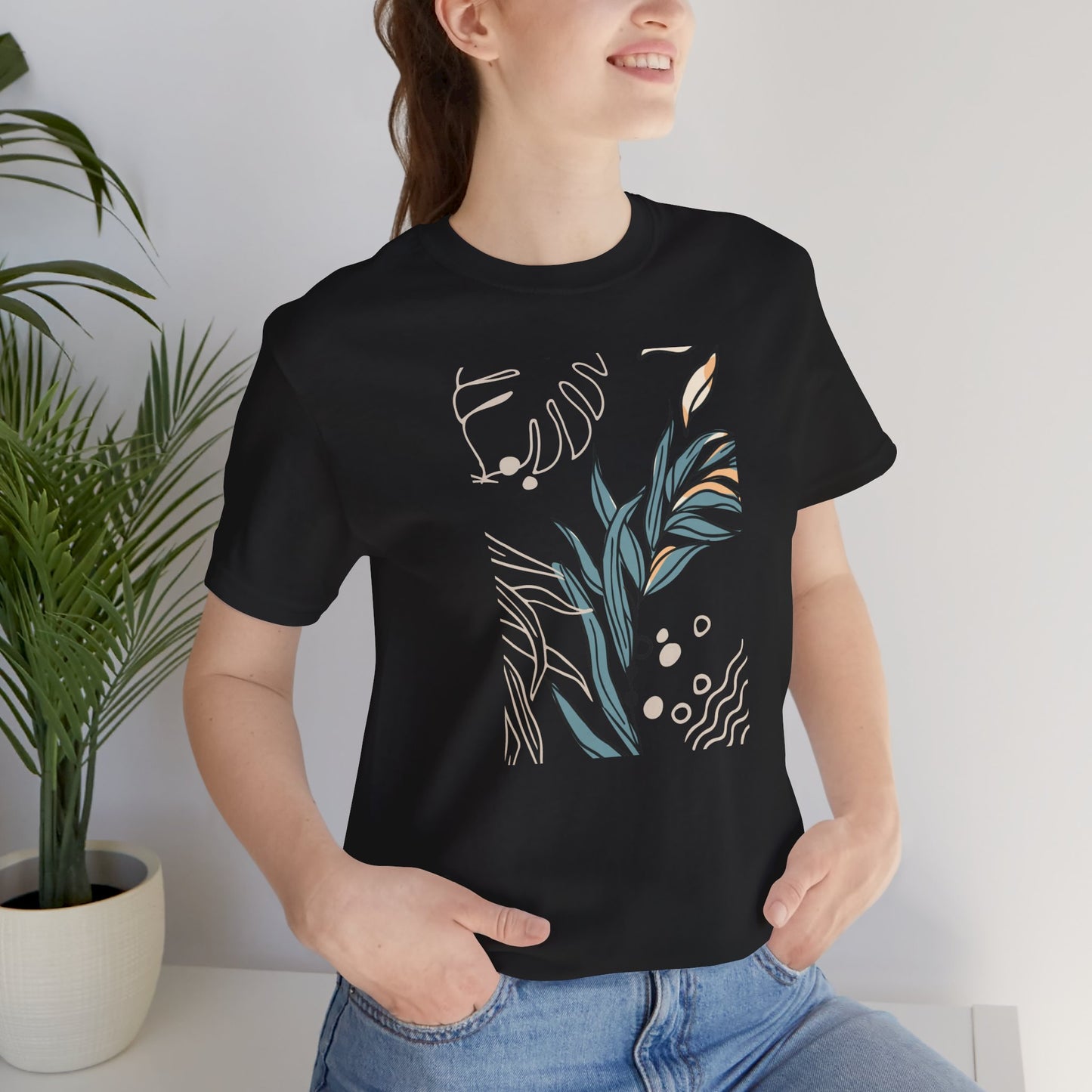 Boho Teal Flower T-Shirt