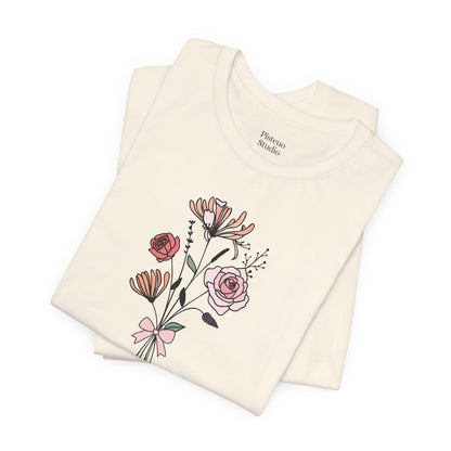 Rose and Honeysuckle Flower T-Shirt