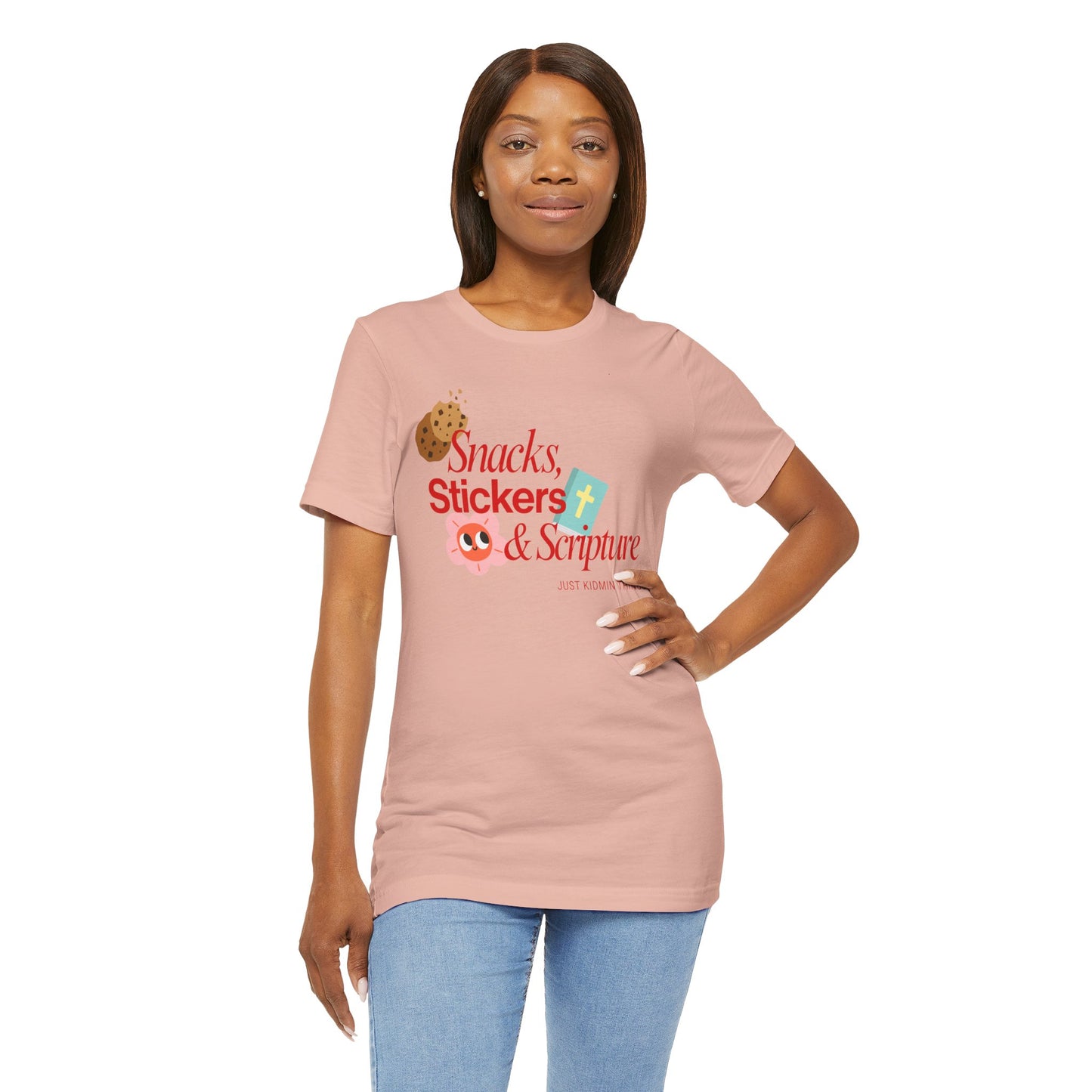 Children’s Ministry Tee | Snacks, Stickers & Scripture