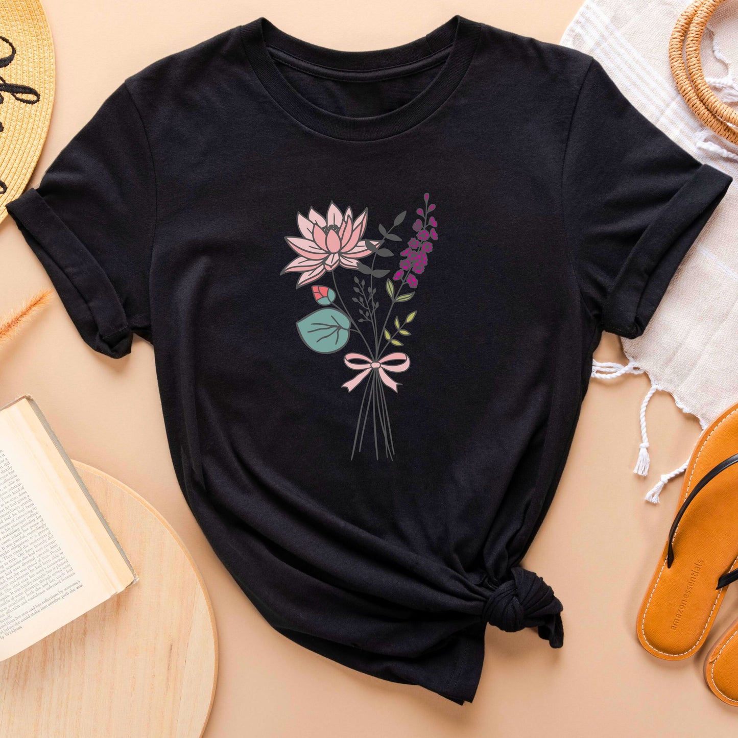 Larkspur and Water Lily T-Shirt