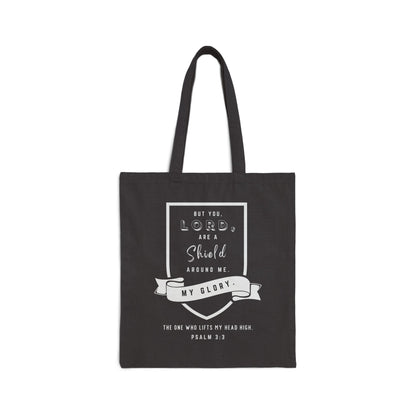 The One Who Lifts My Head High | Psalm 3:3 Canvas Tote Bag