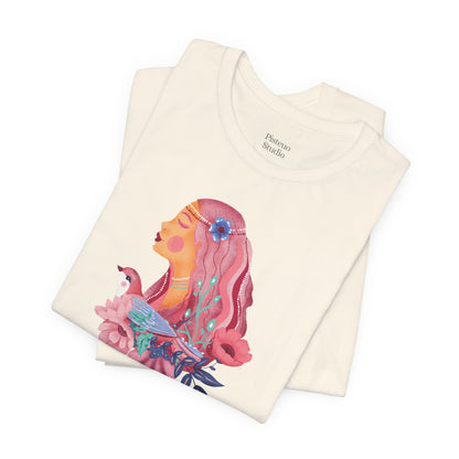 Roseate Reverie Flower T-Shirt