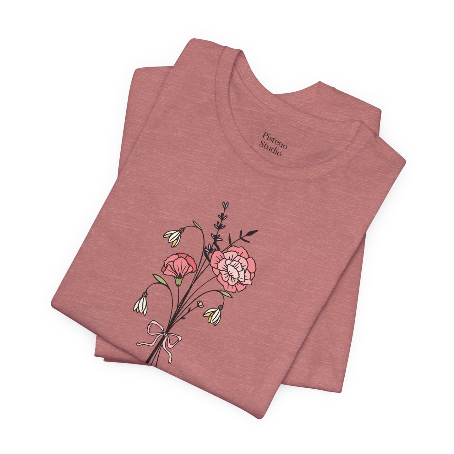 Carnation & Snowdrop Flower T-Shirt