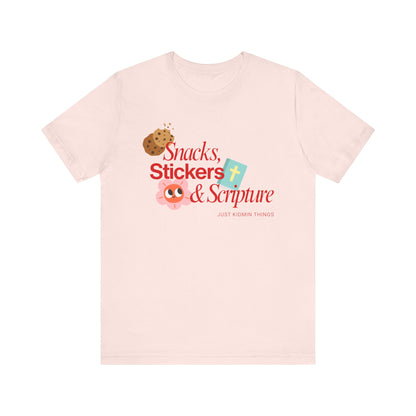 Children’s Ministry Tee | Snacks, Stickers & Scripture
