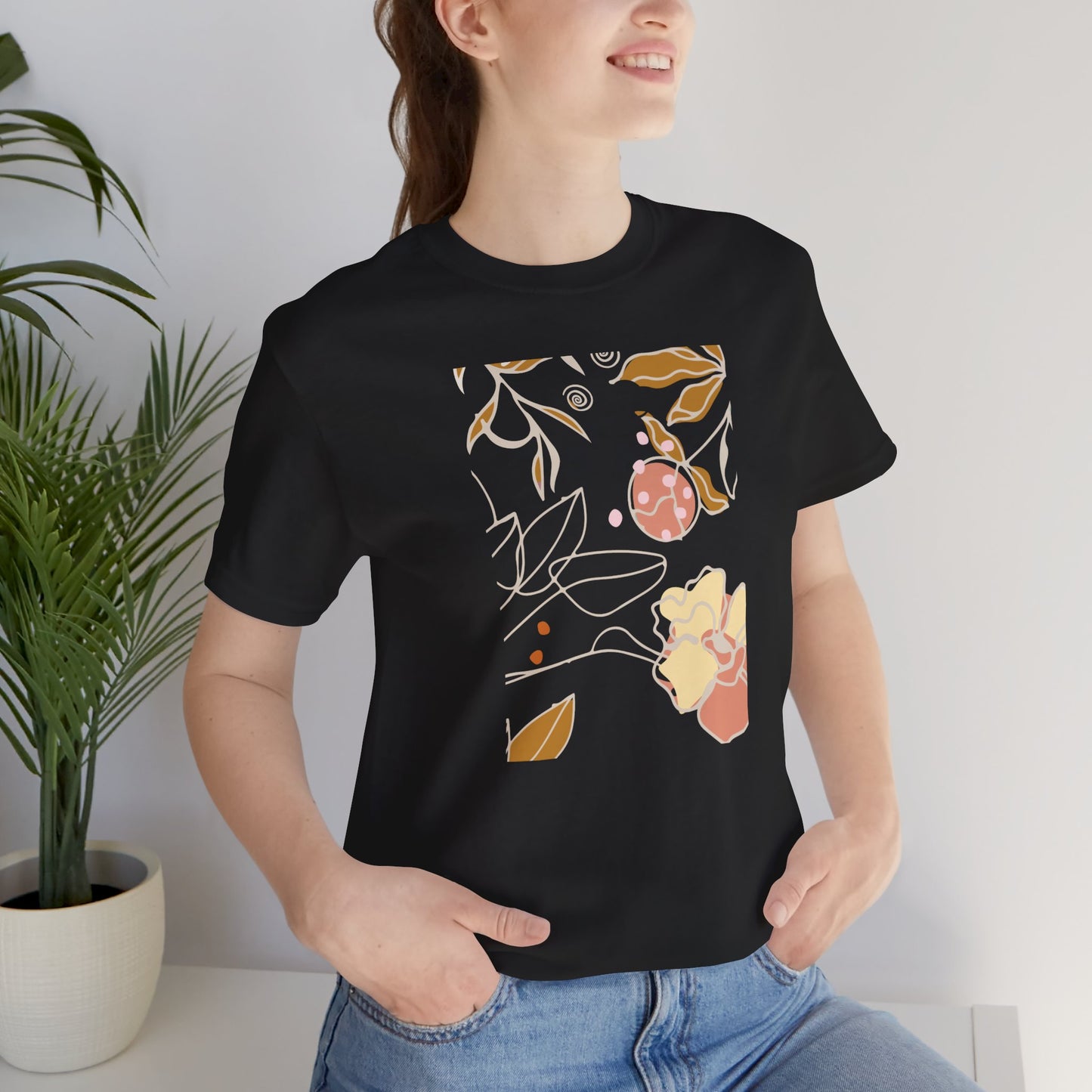 Boho Strawberry Flower T-Shirt