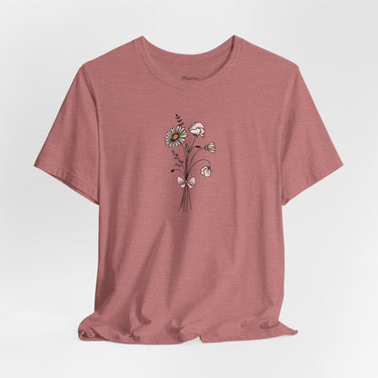 Daisy & Sweet Pea Flower T-Shirt