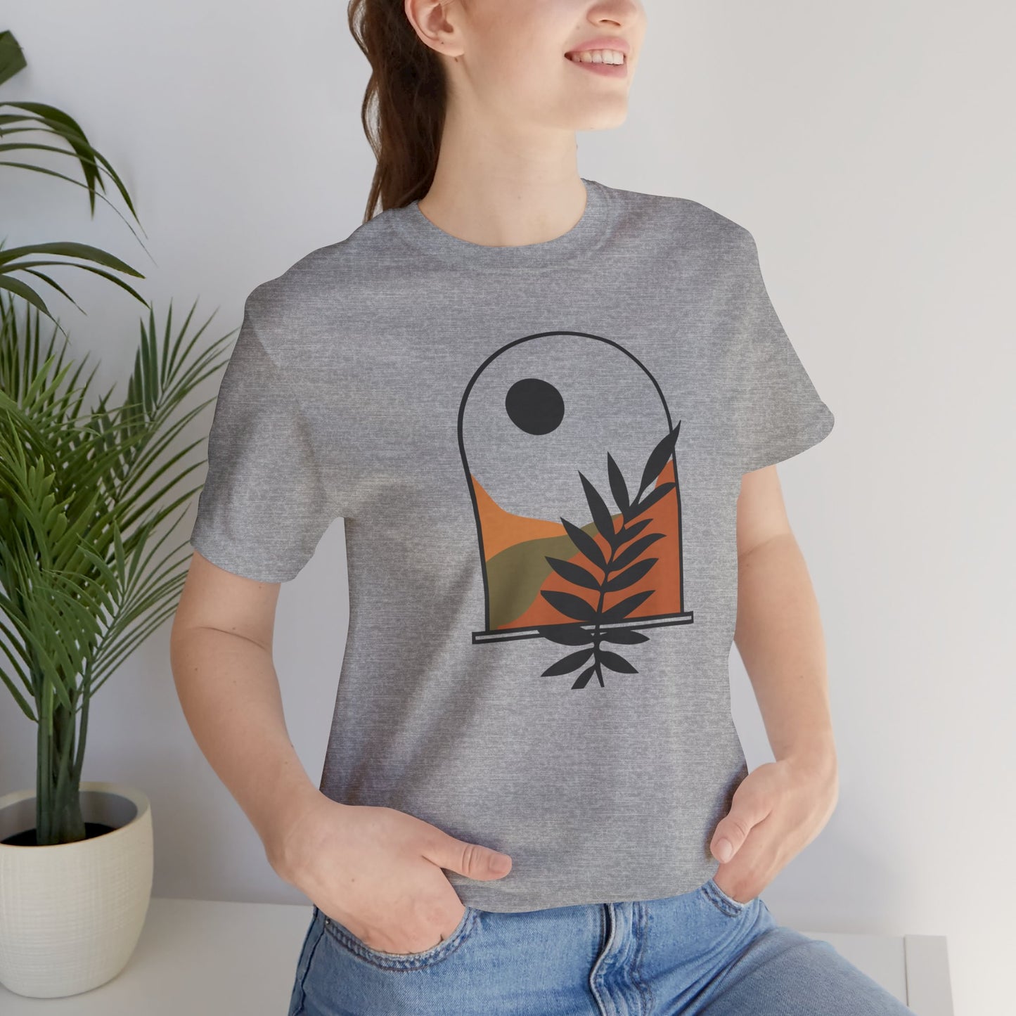 Window To The Mountains Flower T-Shirt