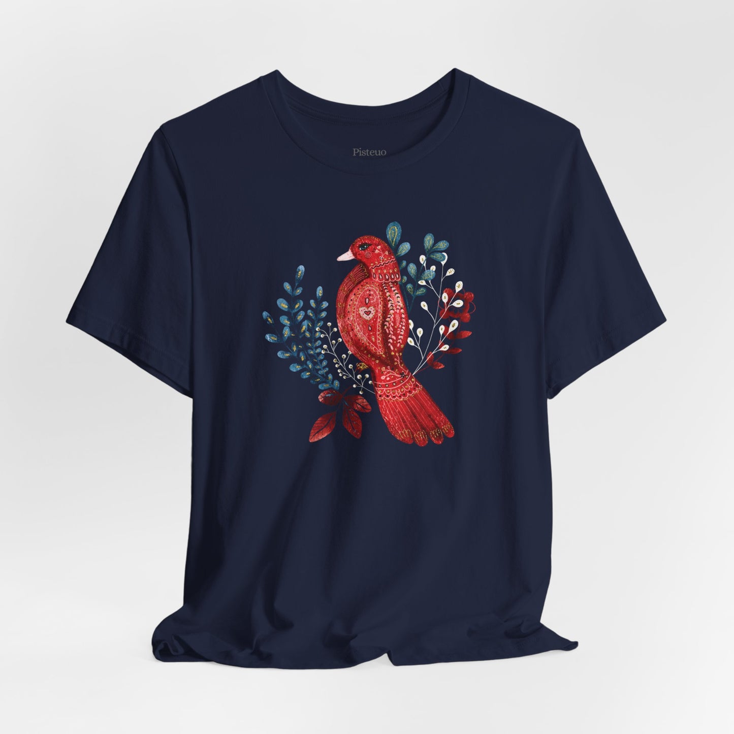 Scarlet Nestling Flower T-Shirt