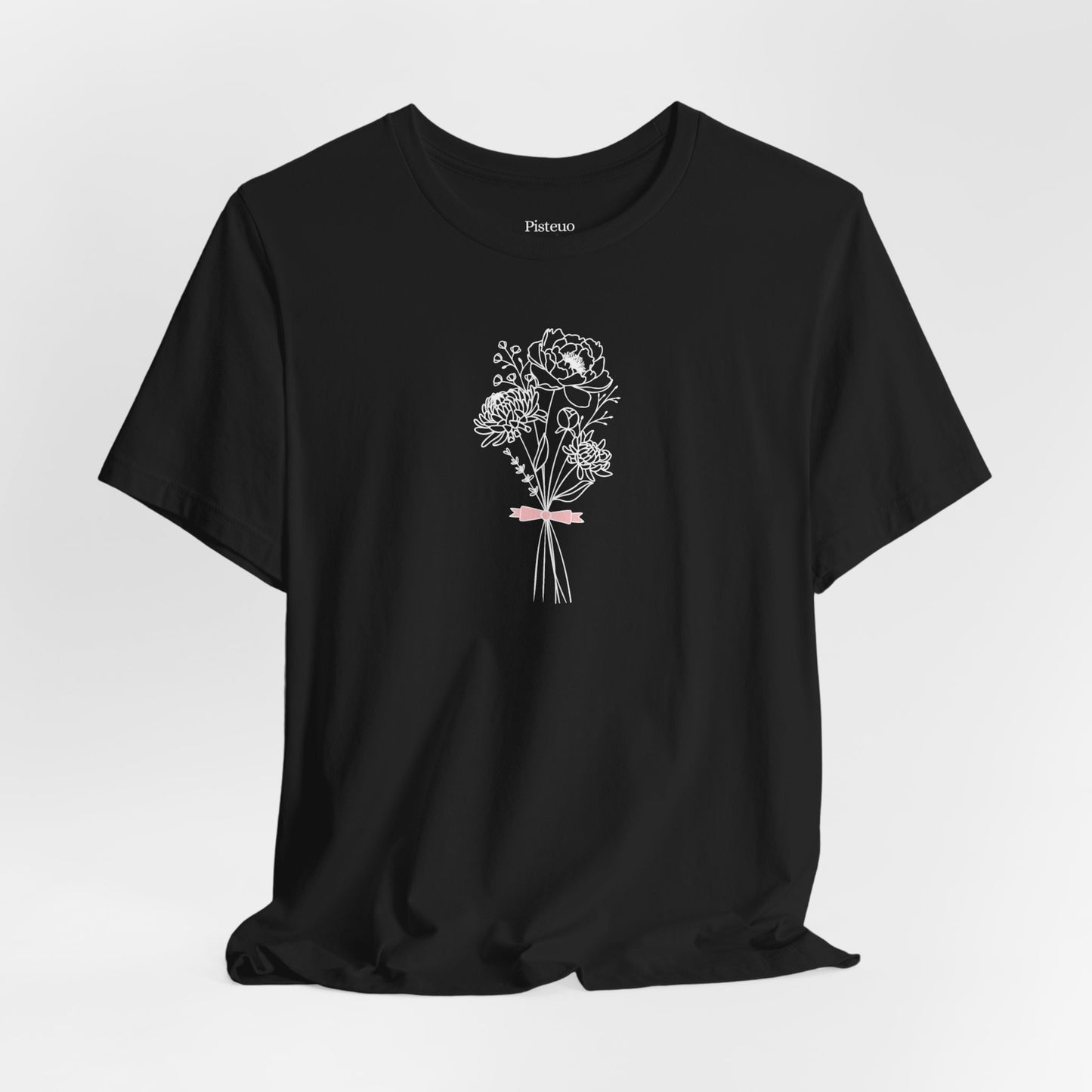 Chrysanthemum & Peony Minimalist Flower T-Shirt