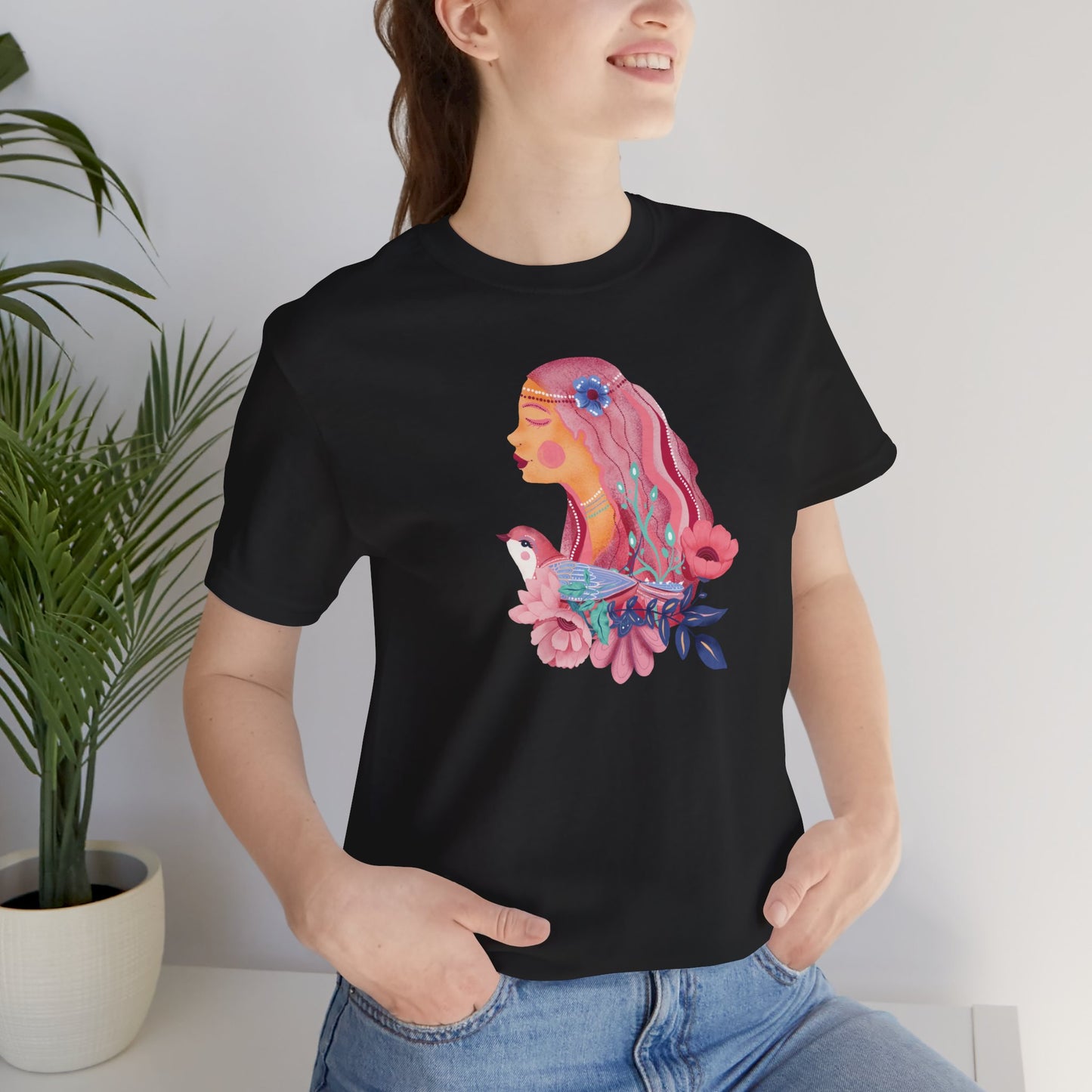 Roseate Reverie Flower T-Shirt