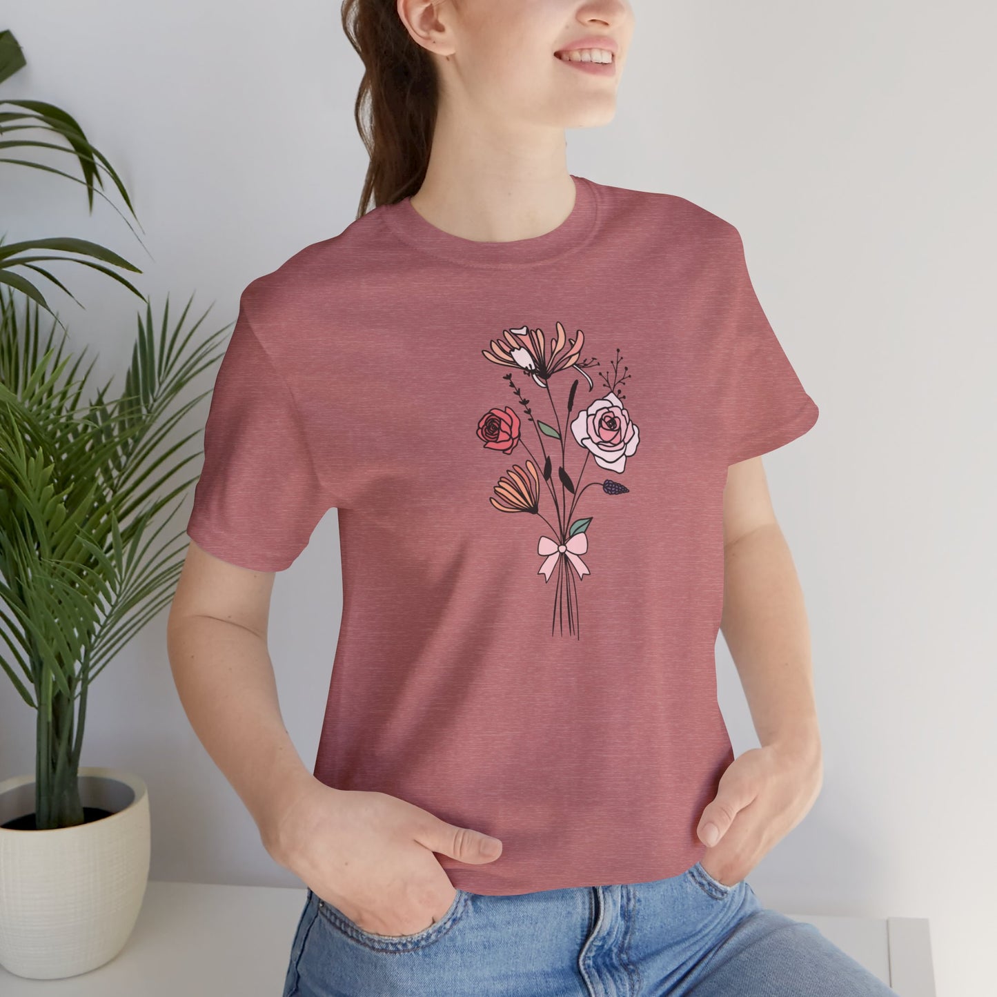 Rose and Honeysuckle Flower T-Shirt