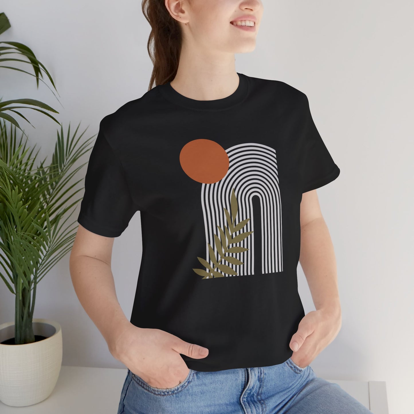 Sunset Serenity In Earthly Tones Flower T-Shirt