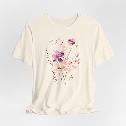 Lavender Sunset Meadows Flower T-Shirt