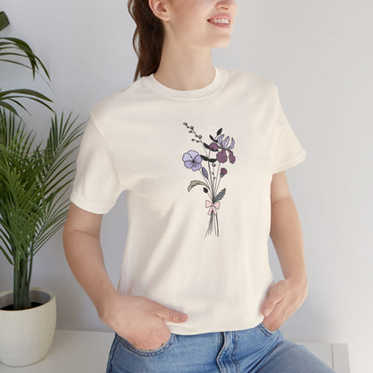 Violet, Iris & Primrose Flower T-Shirt