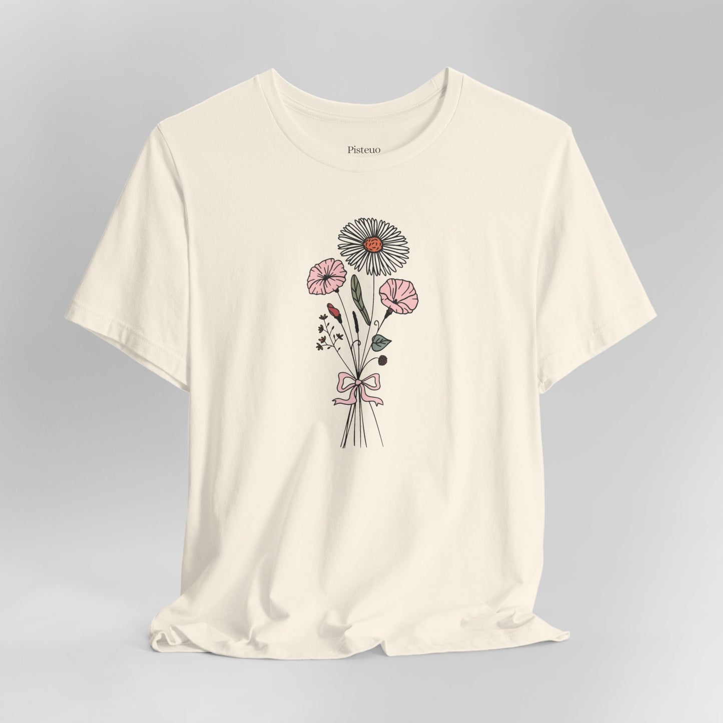 Aster and Morning Glory Flower T-Shirt