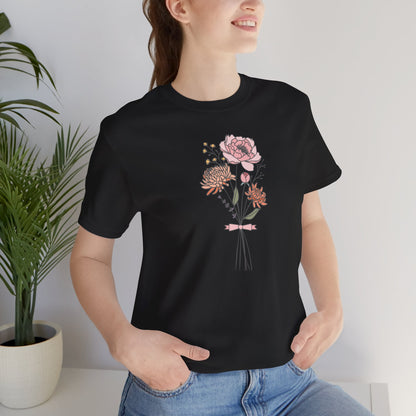 Chrysanthemum & Peony Flower T-Shirt