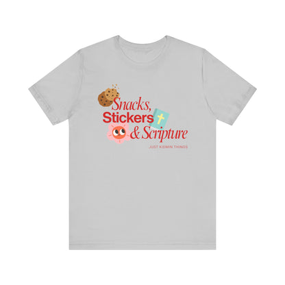 Children’s Ministry Tee | Snacks, Stickers & Scripture