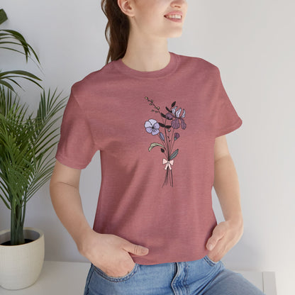 Violet, Iris & Primrose Flower T-Shirt