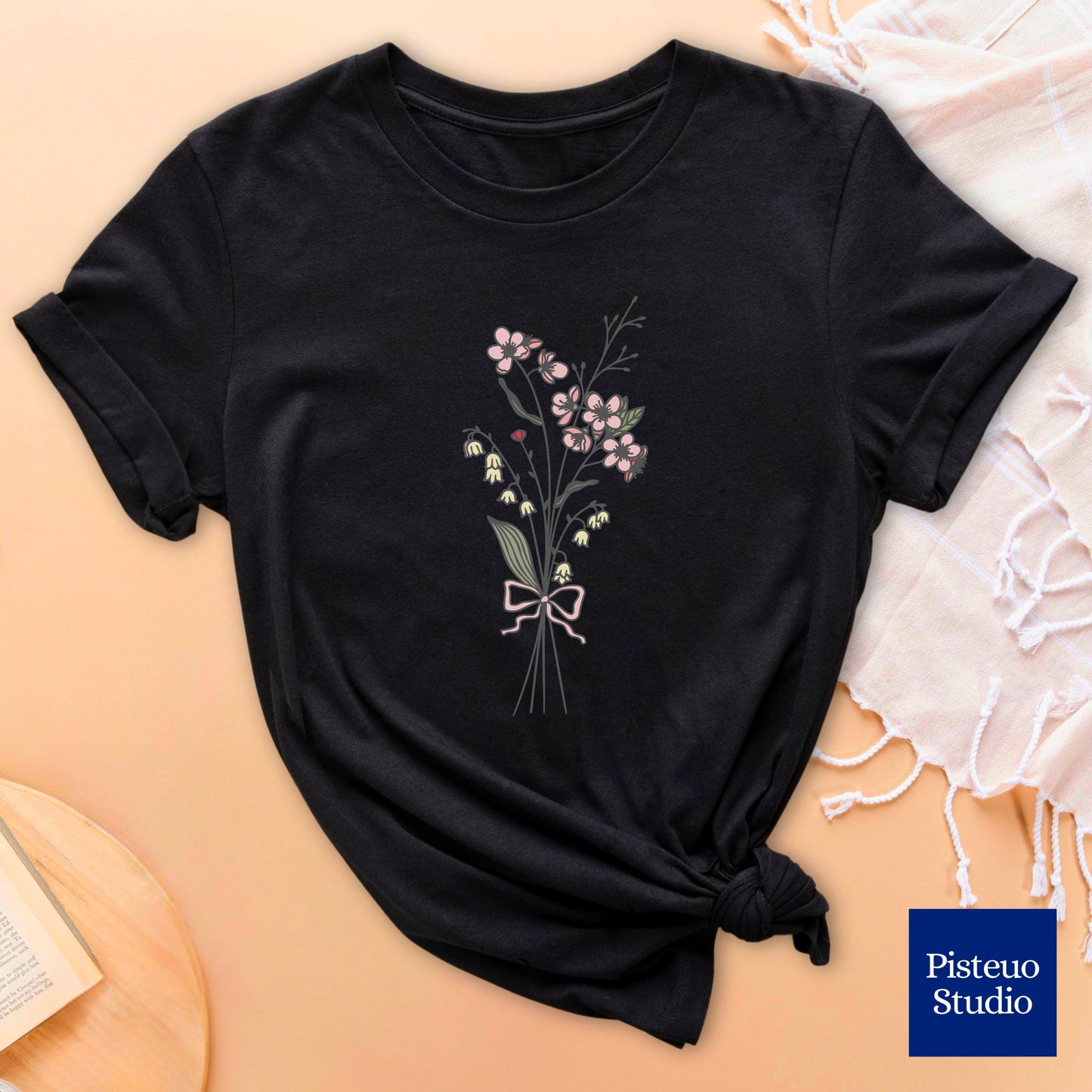 Lily and Hawthorn Flower T-Shirt