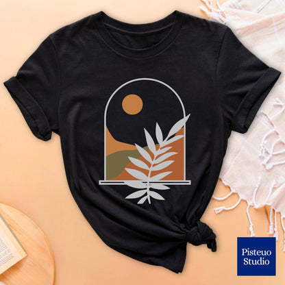 Window To The Mountains Flower T-Shirt