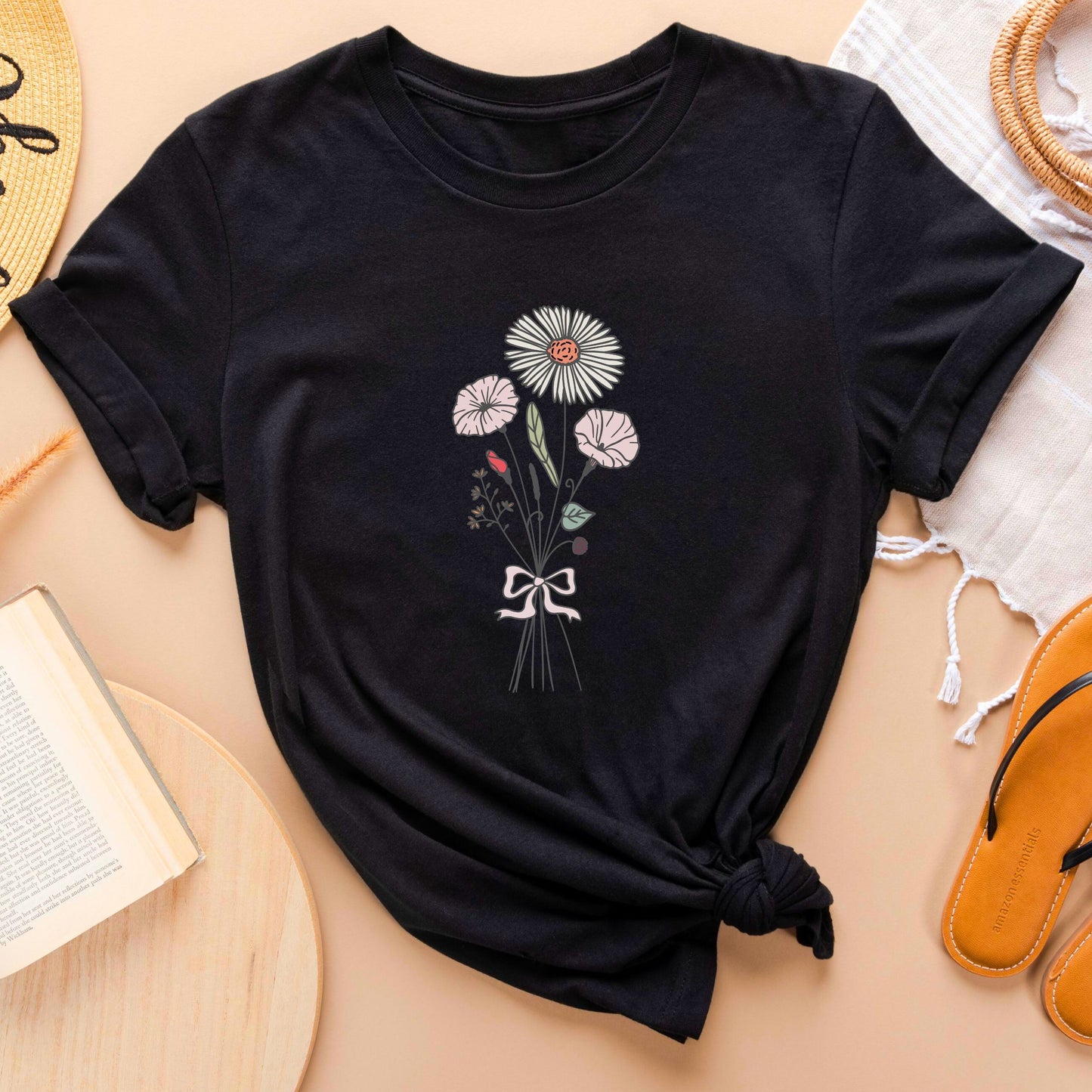 Aster and Morning Glory T-Shirt