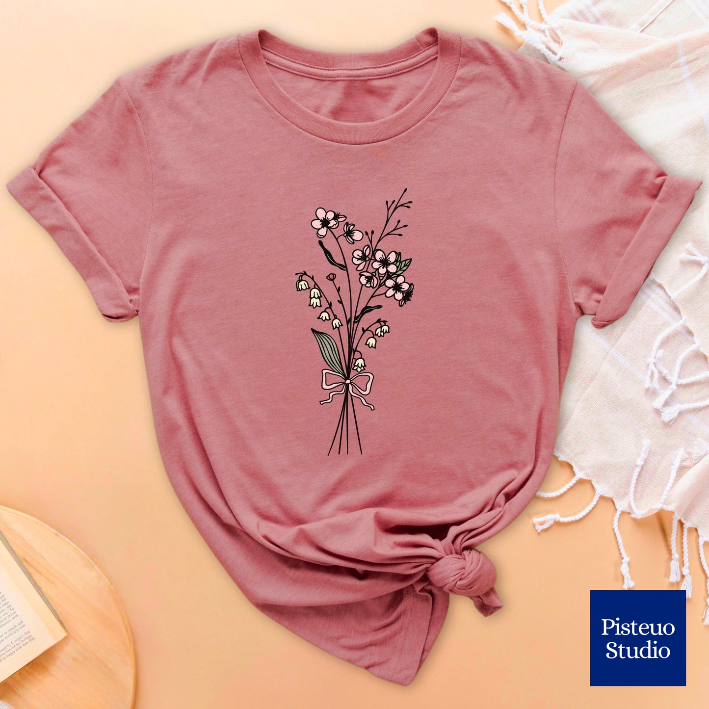 Lily and Hawthorn Flower T-Shirt